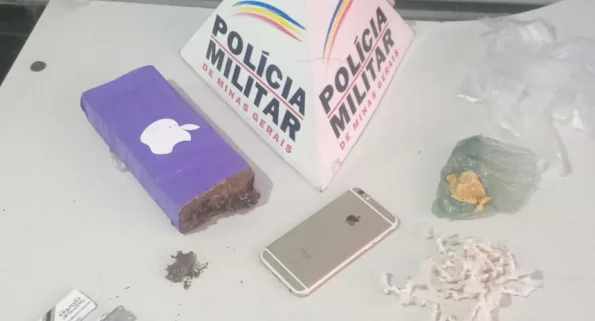 Grande quantidade de entorpecentes foram apreendidas pela PM, em Cláudio
