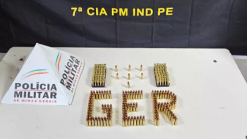 Homem é preso com 300 munições em Nova Serrana