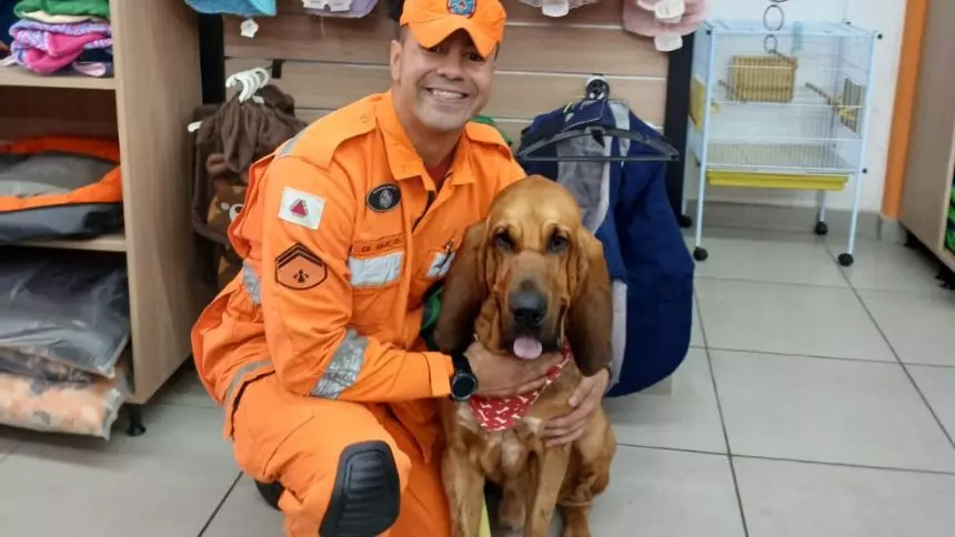 Casinha de Cachorro comemora 27 anos no mercado, evento contou com participação do Wilson, cão de busca e salvamento dos Bombeiros
