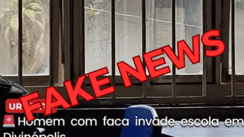 Fake news: &eacute; falsa a informa&ccedil;&atilde;o de que homem com faca invadiu escola de Divin&oacute;polis