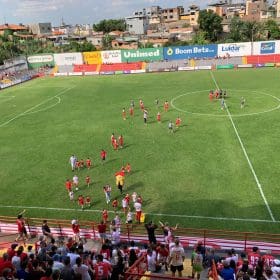O Guarani venceu o Tr&ecirc;s Cora&ccedil;&otilde;es neste s&aacute;bado(14) jogando no Fari&atilde;o