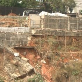 Obra de reconstrução da área desabada no Cemitério da Paz deve ser finalizada em 4 meses
