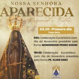 Começa nesta terça-feira a novena em honra a Nossa Senhora Aparecida em Divinópolis