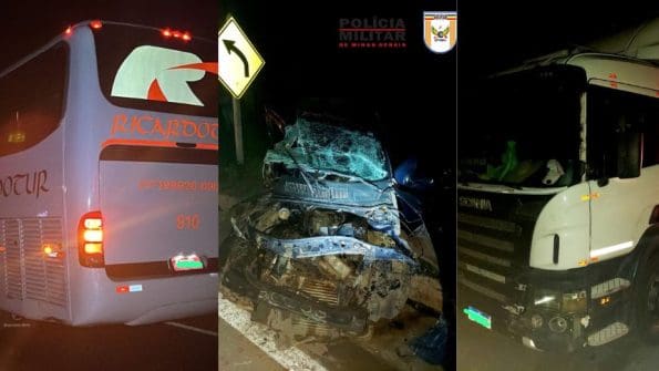 Formiga: Acidente envolvendo 3 ve&iacute;culos deixa duas pessoas feridas na MG-050