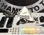 Ita&uacute;na: Acusados de tr&aacute;fico s&atilde;o presos com armas e drogas