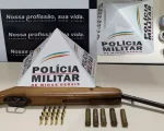Santo Antônio do Monte: Militares apreendem arma de fogo e munições