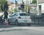 Colisão deixa trânsito lento na Av. Getúlio Vargas