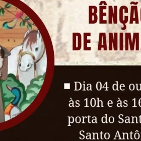 Animais serão abençoados no Santuário de Divinópolis