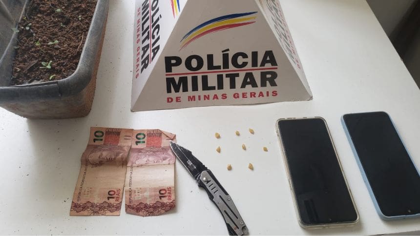 Casal é preso com drogas em Carmo do Cajuru