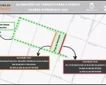 Tr&acirc;nsito &eacute; interditado no Centro de Divin&oacute;polis a partir desta sexta-feira (6)