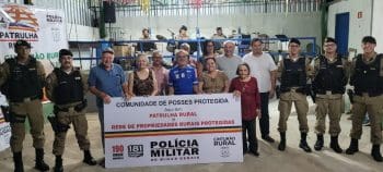 PM entrega placas de Comunidades Rurais Protegidas em Divinópolis