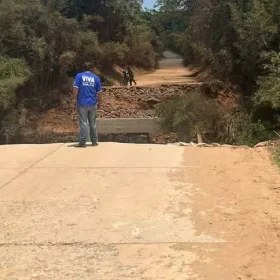 Veja vídeo: Queda de ponte que liga Igaratinga à Divinópolis