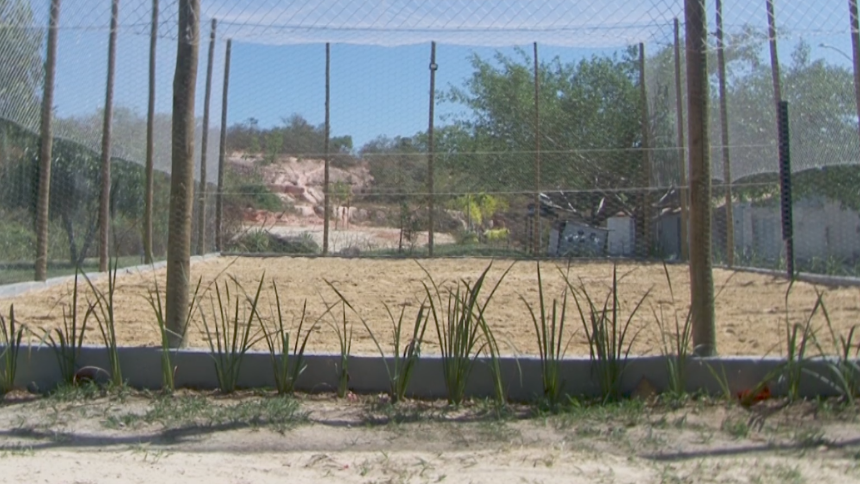 Moradores se unem para construir quadra no bairro Nova Fortaleza 2