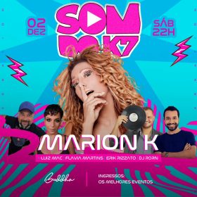 Cantora Jamaicana Marion K se apresenta amanhã (02) na Festa O Som Do K7