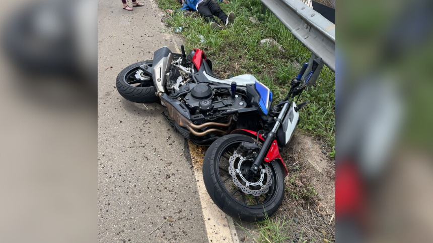Um homem ficou ferido após se acidentar com moto em Divinópolis