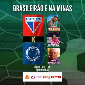 Para a Raposa s&oacute; a vit&oacute;ria e nada mais. Fortaleza x Cruzeiro. A Minas FM transmite.