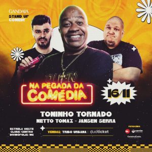 Toninho Tornado se apresenta hoje em Divin&oacute;polis