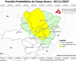 Divin&oacute;polis amanhece com tempo aberto, mas existe possibilidade de chuva