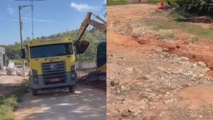Moradora reclama de acesso à rua por conta de obras na Magalhães Pinto