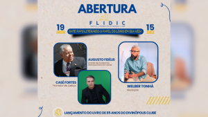 O Divinópolis Clube promove, nessa sexta-feira (15), a primeira edição do Festival Literário Divinópolis Clube (FLIDIC). O evento será realizado na sede urbana do clube, a partir das 19h