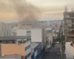 Ind&uacute;stria de roupas pega fogo em Divin&oacute;polis, na manh&atilde; deste s&aacute;bado (30)