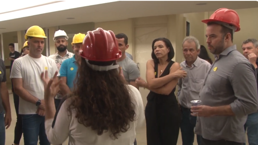 Secretário do Estado de Infraestrutura e Secretária Adjunta da Saúde realizam visita técnica no Hospital Regional em Divinópolis e anunciam a retomada das obras.