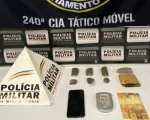 Os Militares do Tático Móvel do 23º BPM prenderam um homem por tráfico de drogas na noite de ontem, quinta-feira (7), no bairro Belvedere, em Divinópolis.