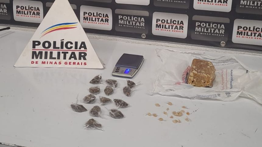 Mulher &eacute; presa com drogas em Carmo do Cajuru