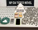 Homem é preso com drogas e mais de R$3 mil em Nova Serrana