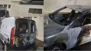 Incêndio criminoso destrói viaturas da Polícia Penal em Itaúna