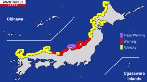 Jap&atilde;o tem alerta para &lsquo;tsunami&rsquo; ap&oacute;s terremotos