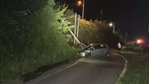 Homem fica ferido após acidente na estrada de Ermida
