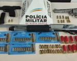 Homem é preso com três armas e mais de 70 munições em Nova Serrana