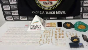 Ciclista &eacute; preso com vasta quantida de droga em Divin&oacute;polis