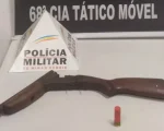 Nova Serrana: Após denúncia de tráfico e disparos de arma de fogo, espingarda é apreendida e homem é detido