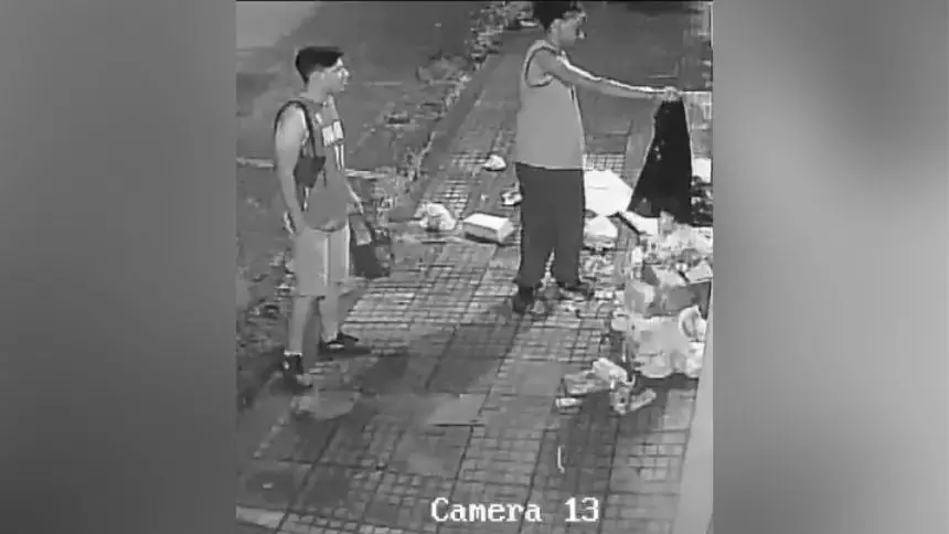 Câmeras de segurança flagram ato de vandalismo no Centro de Divinópolis