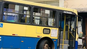 &Ocirc;nibus se envolve em acidente no Centro de Divin&oacute;polis