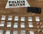 Homem é preso com papelotes e pinos de cocaína em Perdigão