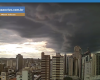Vídeo mostra a formação da chuva que destruiu a estrutura do Parque de Exposições de Divinópolis
