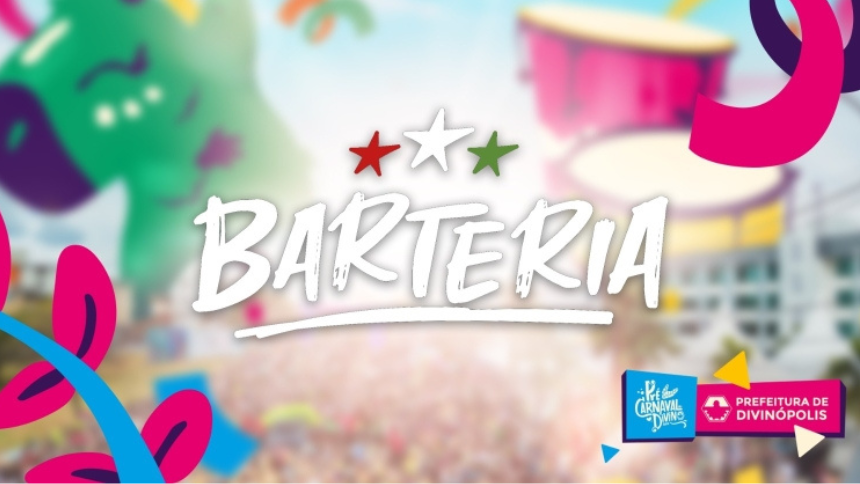 A Prefeitura de Divinópolis confirmou a participação do Bloco Barteria, compondo o grupo de atrações que estarão presentes no Pré-Carnaval do Divino 2024.