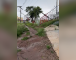 Chuva forte derruba torre da antena da Rádio Minas