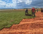 Aeroporto de Divinópolis recebe plantio de grama