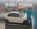 Homem desobedece a PM e vai preso durante ocorrência das chuvas na av. Paraná