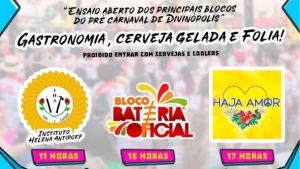 Tr&ecirc;s blocos confirmados no Pr&eacute;-Carnaval do Divino 2024 far&atilde;o ensaios abertos