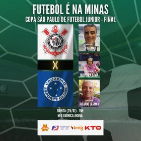 Final da Copa São Paulo. Cruzeiro x Corinthians. A Minas FM transmite.