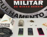 Ita&uacute;na: PM prende acusado de tr&aacute;fico de drogas e recepta&ccedil;&atilde;o
