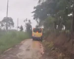 Divinópolis: Estrada de Tamboril é afetada pelas chuvas após obra inacabada