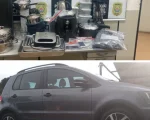 Em Itaúna a polícia civil apreende drogas, eletrodomésticos e dois veículos