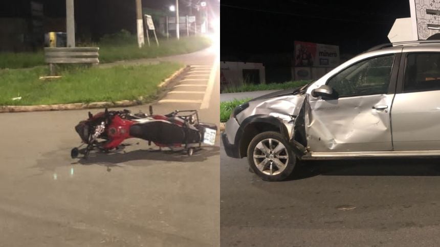 Divinópolis: Homem fica ferido em acidente no trevo da av. Paraná