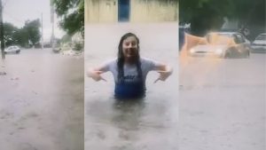 Alagamento em Divin&oacute;polis gera revolta de empres&aacute;ria: "N&atilde;o chegou a promessa!"
